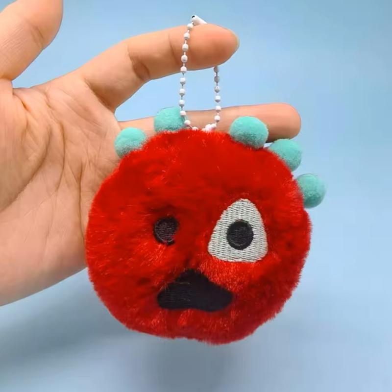 Schattige Cortisball Pluizige Monster Pluche Sleutelhanger Zachte Knuffel Sleutelhanger Rugzak Hanger Decor Verzamelsieraad Cadeau Voor Fans