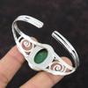 Boulder Chrysoprase Bangle 925 Sterling Silver Cuff Bracelet Gemstone Bangle Handmade Jewelry Adjustable Bangle Unique Jewelry Gift For Her