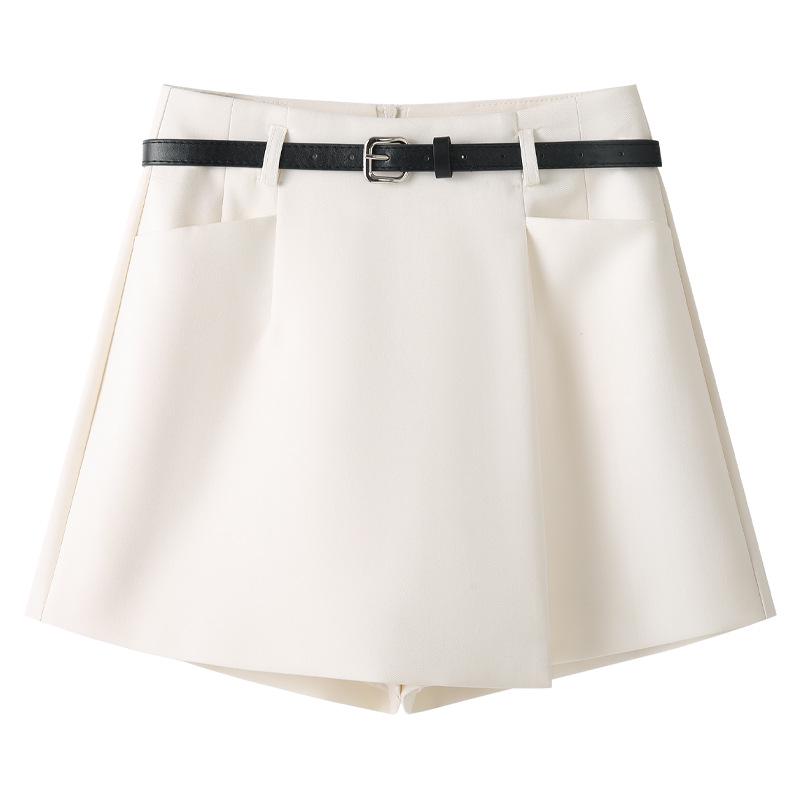 

Женская белая миди-юбка А-силуэта с высокой талией - Весна/Осень 2025 3XL