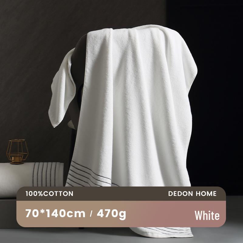 2024 Luxury Thickened Pure Cotton Bath Towel - Lint-Free & Highly Absorbent for Men and Women