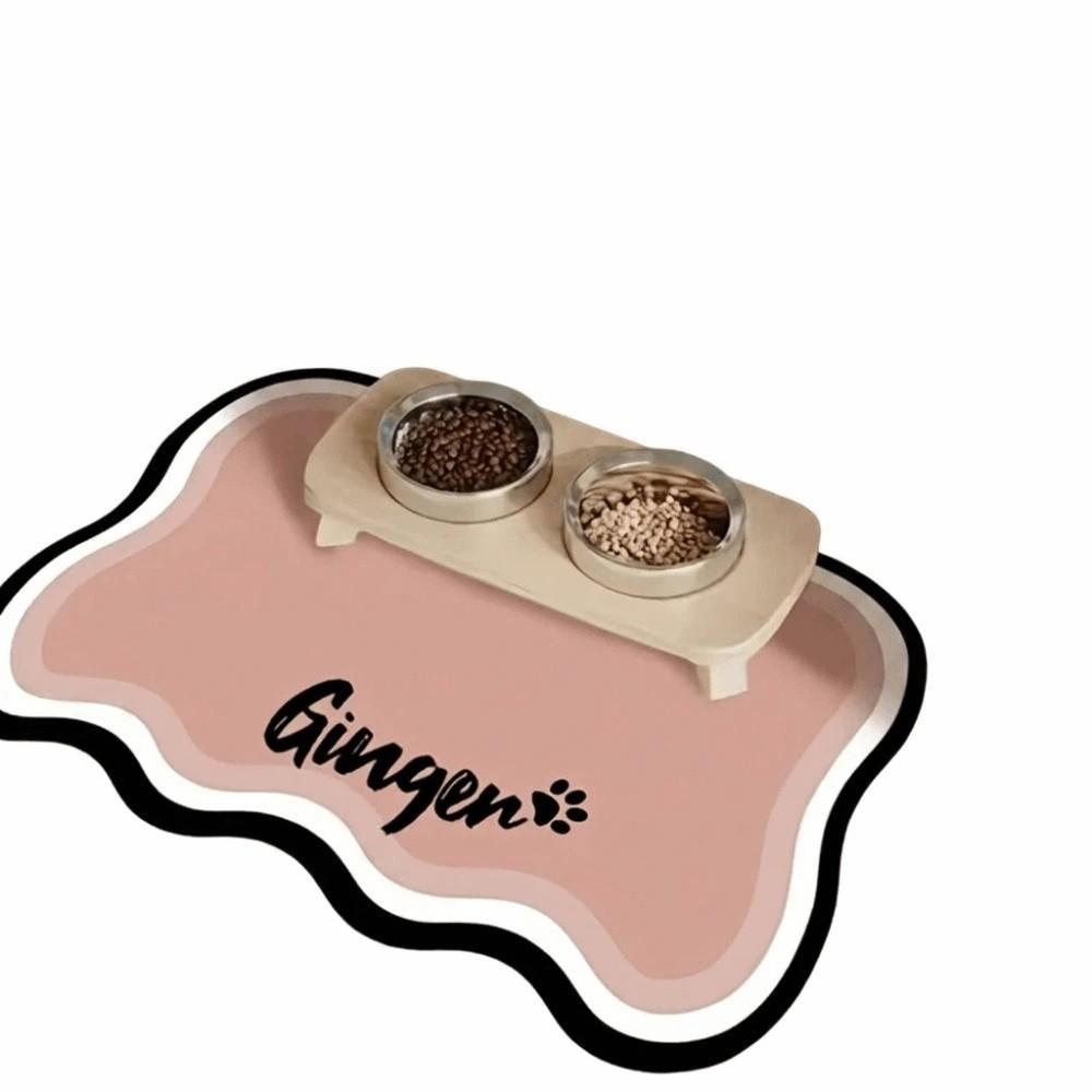 Spill-Proof Pet Mat Water Absorption Pet Feeding Mat Cat Bowl Mat  Pet Feeding Station