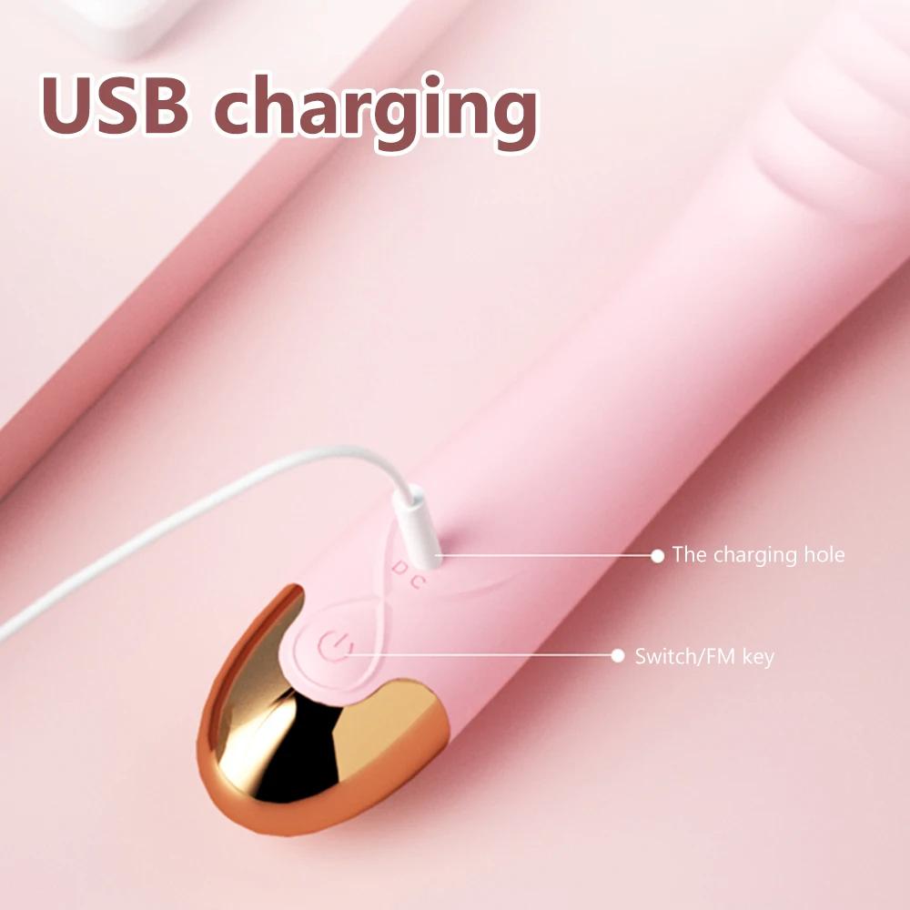 10 Modes Silicone Vibrator Dildo Massager Female Masturbator G-spot Clitoral Stimulator Sex Toys Things for Women Adult Supplies