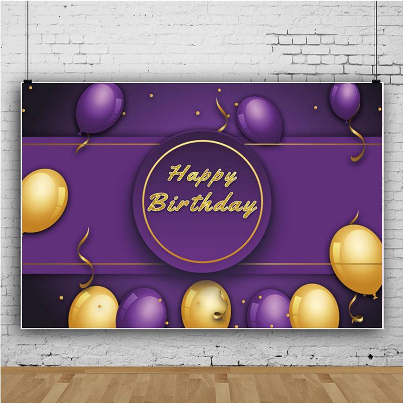 Grattis på födelsedagen Bakgrund Banner Bakgrund Tyg rekvisita Party Dekorera