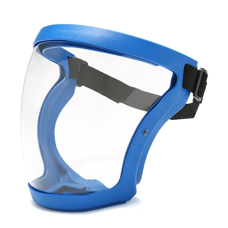 High-Definition Transparent Protective Face Shield - Anti-Droplet, Dustproof, Protective Riding Goggles.
