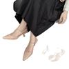 Baotou back empty cat heel sandals women's high heels new nude versatile fashion pointed single shoes