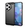 For Huawei Pura 80 Case with Screen Film WANLONFENG LS Series Big Lens Hole Brushed Texture TPU Phone Cover