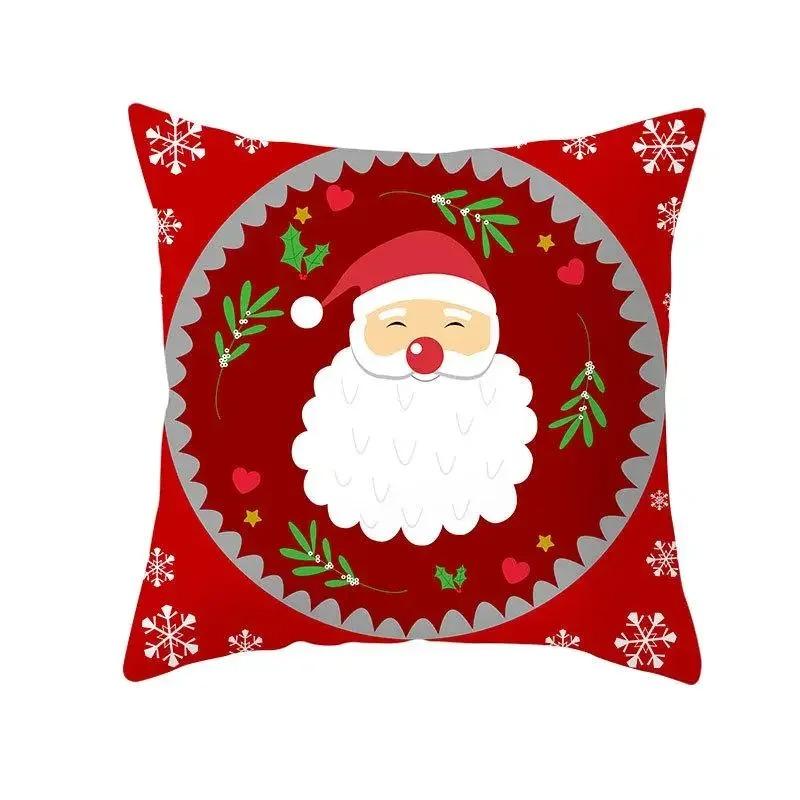 Fronhas temáticas de Natal Acessórios para carro Escritório Papai Noel Sala de estar Sofá Fronhas para casa