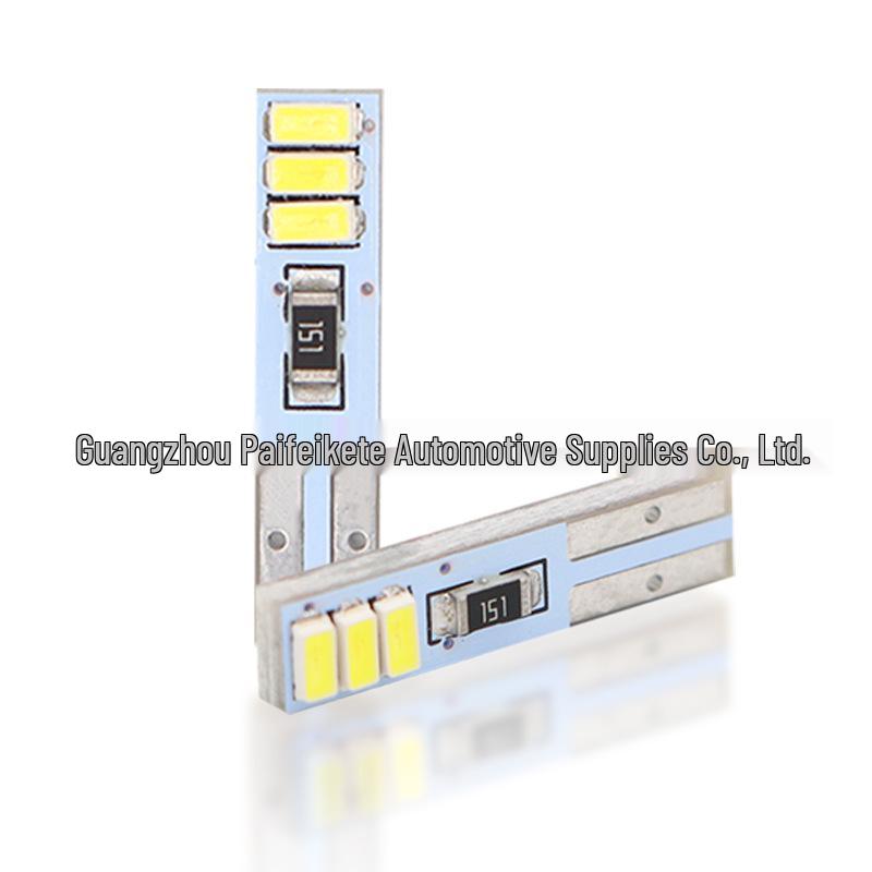 AMS T5 LED Bulb: 6x3014 Chips, 12V, for Car Dash & Parking Lights