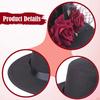 Top Hat Costume Artificial Rose Flower Feather for Carnival