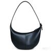 2026 New Women's Black Crescent Bag High Quality PU Leather Minimalist Underarm Shoulder Crossbody Dumpling Bag for Daily Use