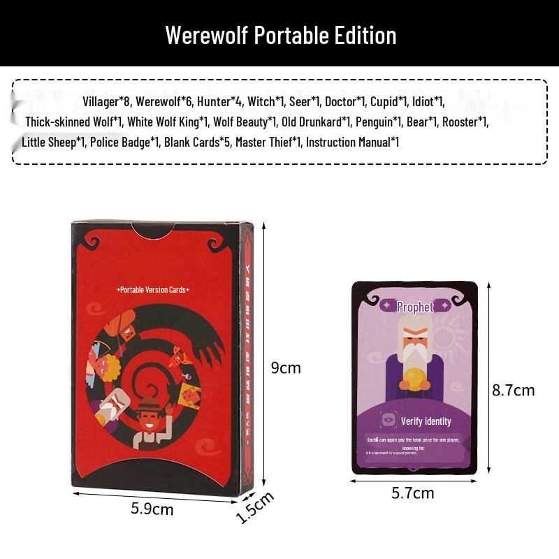 Mussels Werewolf Portable Board Game