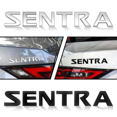 Accessoires Auto 3D Plastique ABS Logo Lettre SENTRA Carrosserie Coffre Aile Hayon Badge Autocollant Décoration