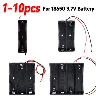 18650 Battery Storage Box Case 1 2 3 4 Slot 18650 Battery Holder 18650 Parallel Power Bank Cases 3.7V DIY Battery Container