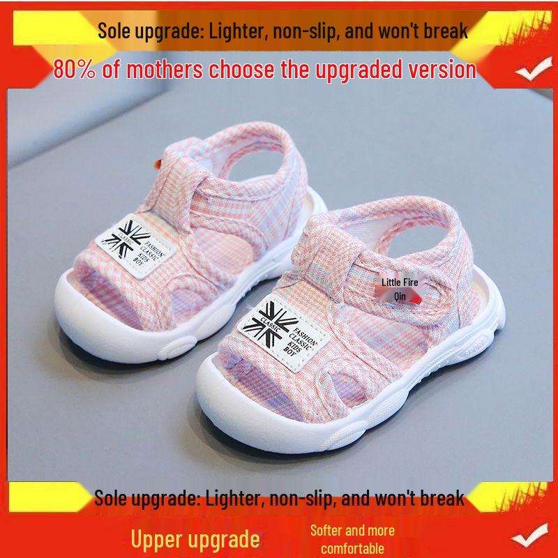 Antypoślizgowe sandałki dla niemowląt, miękka podeszwa, dla chłopców i dziewczynek 0-12 miesięcy