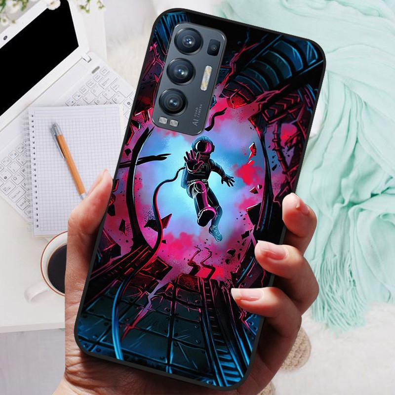 For OPPO Find X3 Neo Case Black Cover Lion Wolf Silicone Soft Back Cases For OPPO Find X3 Lite Phone Case Reno 5 Pro Plus 5G