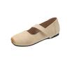 French Retro Mary Jane Women's Shoes Autumn 2025 New Square Head Shallow Mouth Single Shoes Inner Height Increase Soft Sole Single Shoes Women