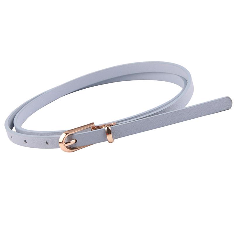 1Pc Solid Color Ladies Skirt Skinny Leather Thin Women Fashion Dress Waist Belt