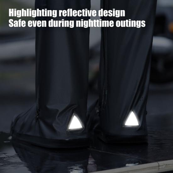 Elastic Band Shoe Covers Reusable Non Slip Waterproof Shoe Covers Over The Knee Rain Shoe Covers for Men Women Sneakers
