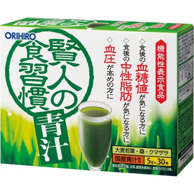 Orihiro Plundry Orihiro Kenjin's Eating Habits Green Juice 30 Bottles Preventive Lifestyle Habits Functional Claims Product Preventive Lifestyle Habit