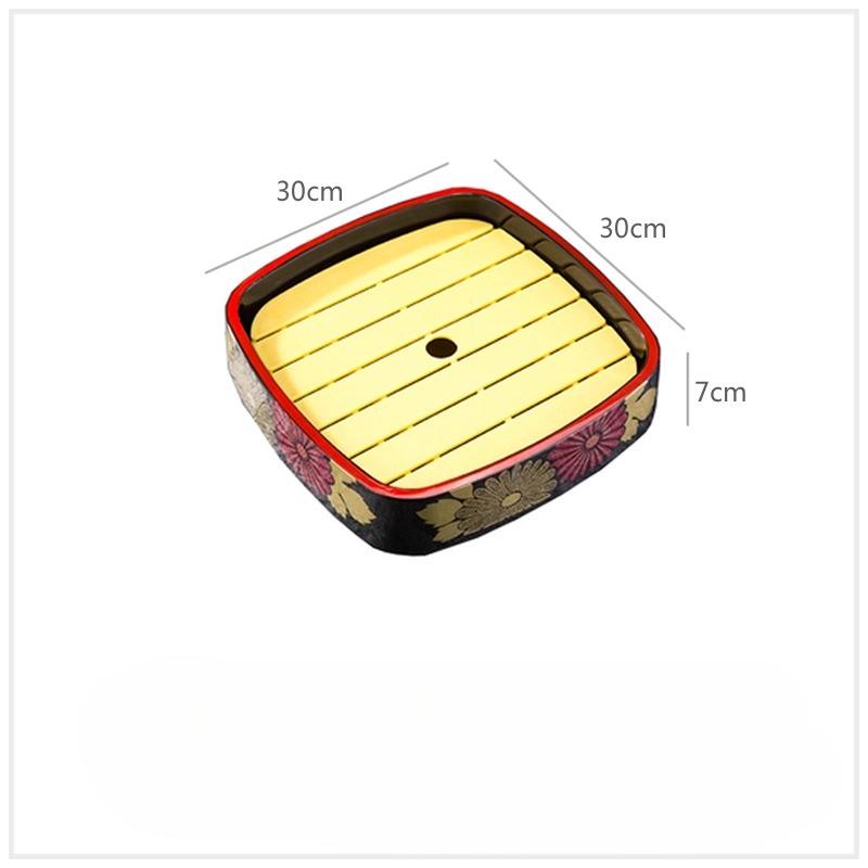 Japanese Sushi Bucket Sashimi Raw Fish Seafood Dish Sushi Cuisine Fruit Dish Food Chrysanthemum Round Tray Salmon Ice Plate