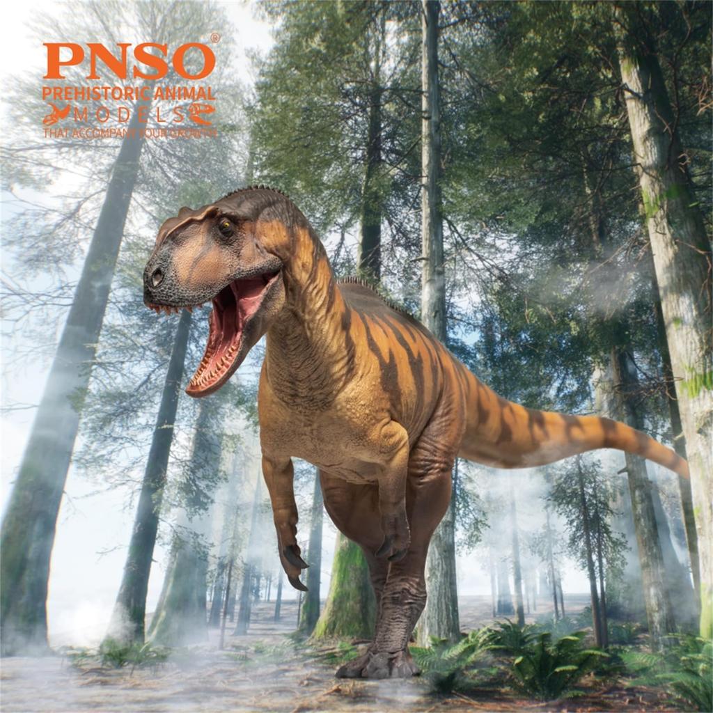 BACALYSO PNSO Growth Series 76 Yangchuanosaurus Da Openable PVC Dinosaur Toy Model Figure, Peng, Allosaurid, 32cm, Mouth,
