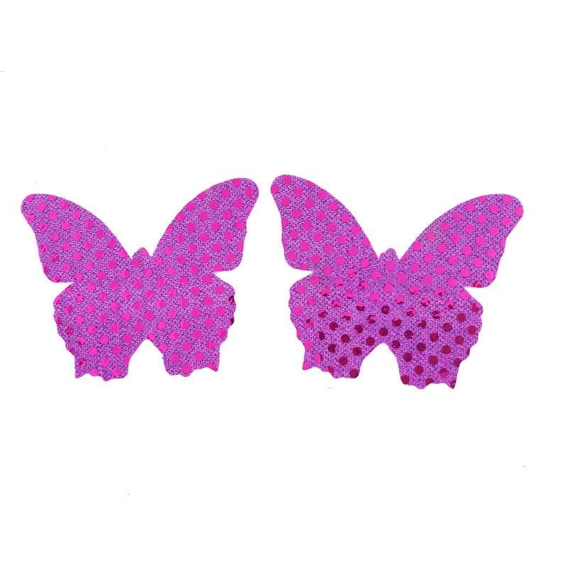 Disposable Breast Patch with Anti Convex Lighting Piece, Anti Fading Patch, Cute Nipple Patch, Butterfly Chest Patch