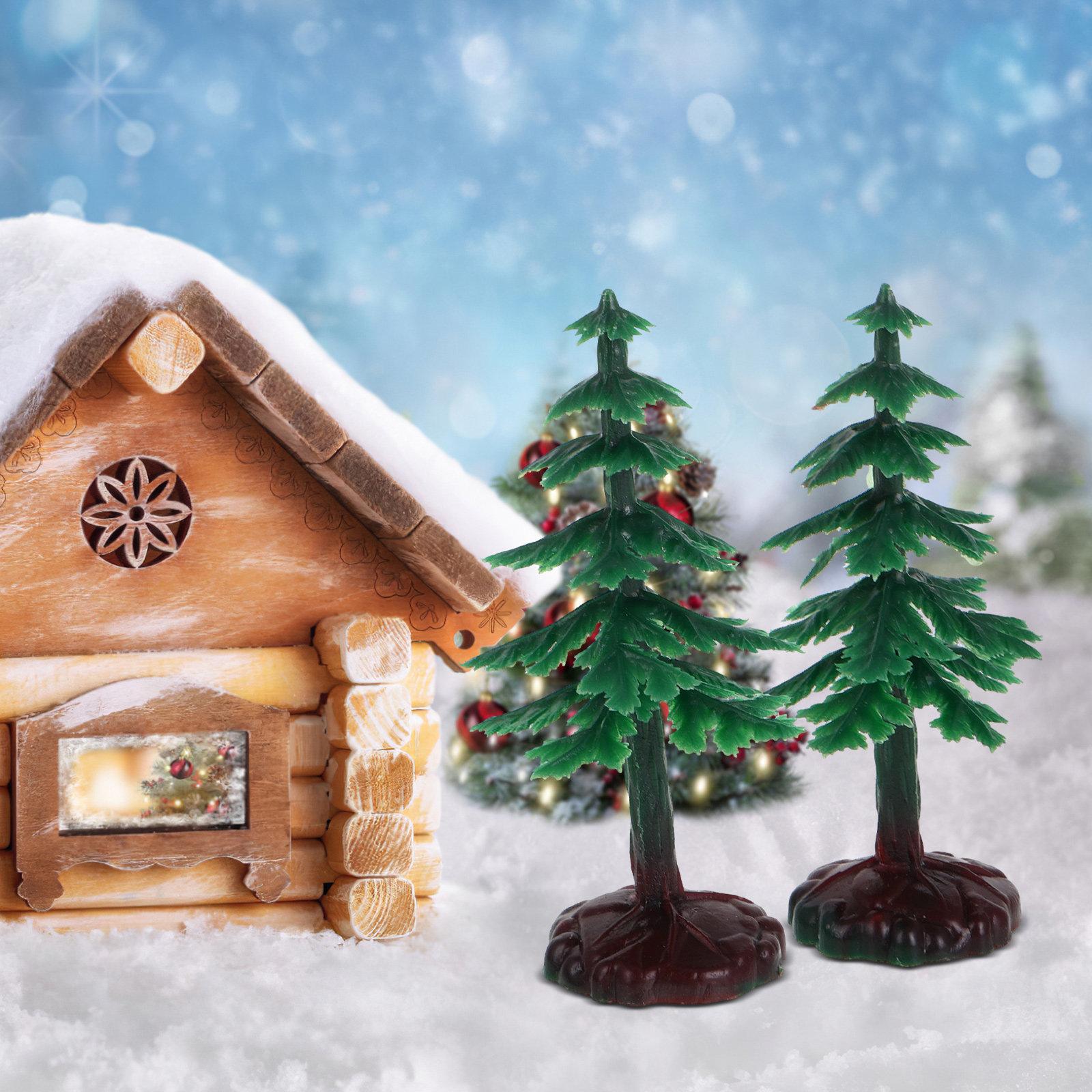 

20Pcs Mini Christmas Trees Realistic Artificial Pine Tree Decorations for Diorama Landscape Tabletop Sand Table Centerpieces other