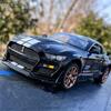 1/24 Ford Mustang Shelby GT500 Viper Alloy Sports Car Model Diecast Metal Toy Racing Car Vehicle Model Sound and Light Kids Gift