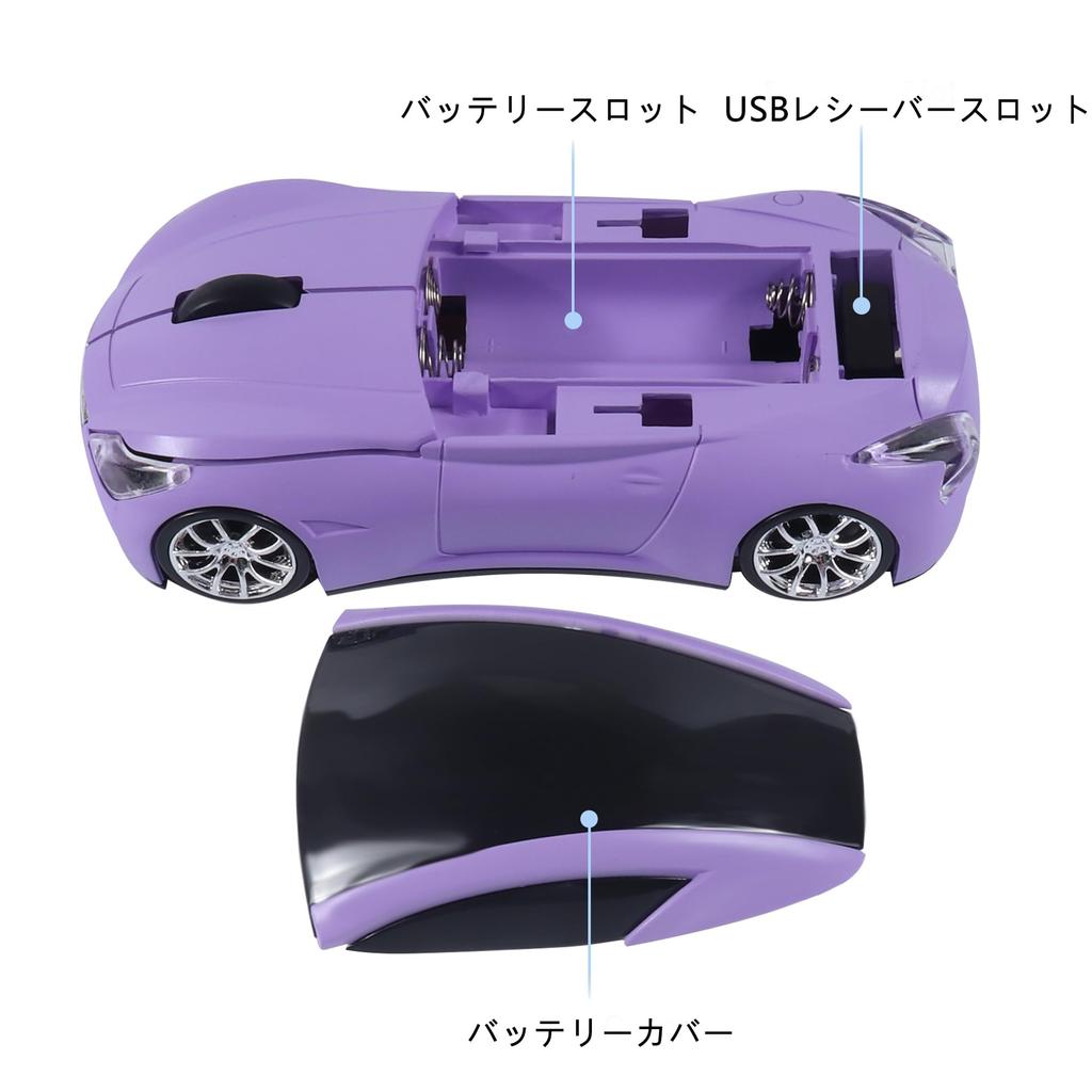 Rato USB Sem Fio para Carro Fmlyhom, Design Elegante e Cool, Compacto e Leve, Ótico 2.4Ghz, 3 Botões, Ambidestro, Receptor USB Incluído,