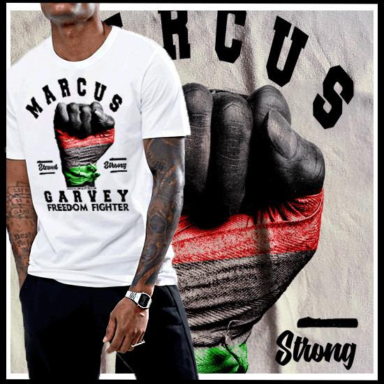 

Marcus Garvey T-Shirt Black History African Melanin fist African Pride Freedom M