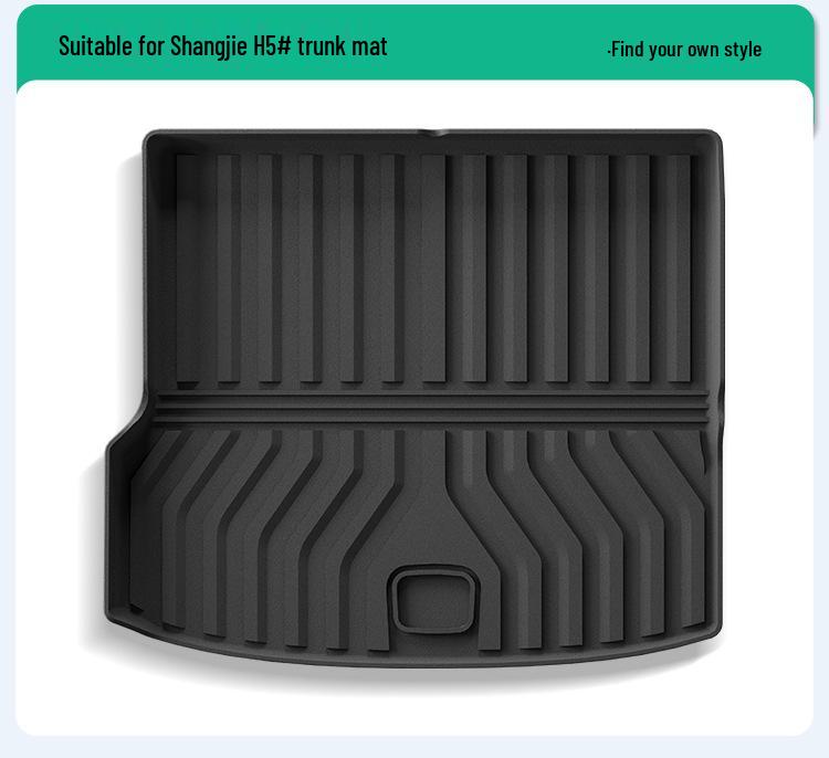 Compatible TPE Floor Mats for 25 Shangjie H5 Models - Vehicle-Specific, All-Weather Trunk Mats Included
