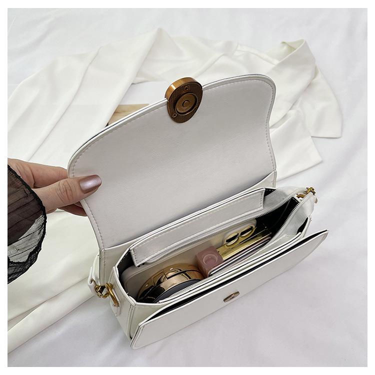 Vintage Leather Saddle Lady Underarm Bag Versatile Women's Crossbody Shoulder Bag 2025 New Designer Purses and HandBags