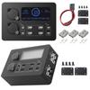 12V 100W Mini Power Box with LED Lights LCD Display Power Box USB-C & QC3.0 Ports Portable Control Hub for RVs SUVs Boats