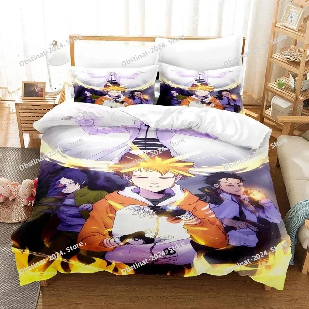 New 3D Anime HITMAN REBORN Bedding Set Printed Bed Set With Pillowcase Bed Duvet Cover Soft Single Double Queen Super King Size