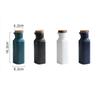 Japanese Ceramic Salt Jar with Bamboo Lid Soy Simple Sauce Bottle Creative Leak-Proof Oil Vinegar Bottle Kitchen Tableware