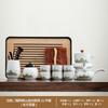 New Chinese Coarse Pottery Qingshan Automatic Tea Set Kuaike Cup, One Pot of Six Cups, Practical Gifts for Business Activities