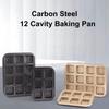 Mini moule à pain carré 12 cavités Moule à muffins carré Outils de pâtisserie maison