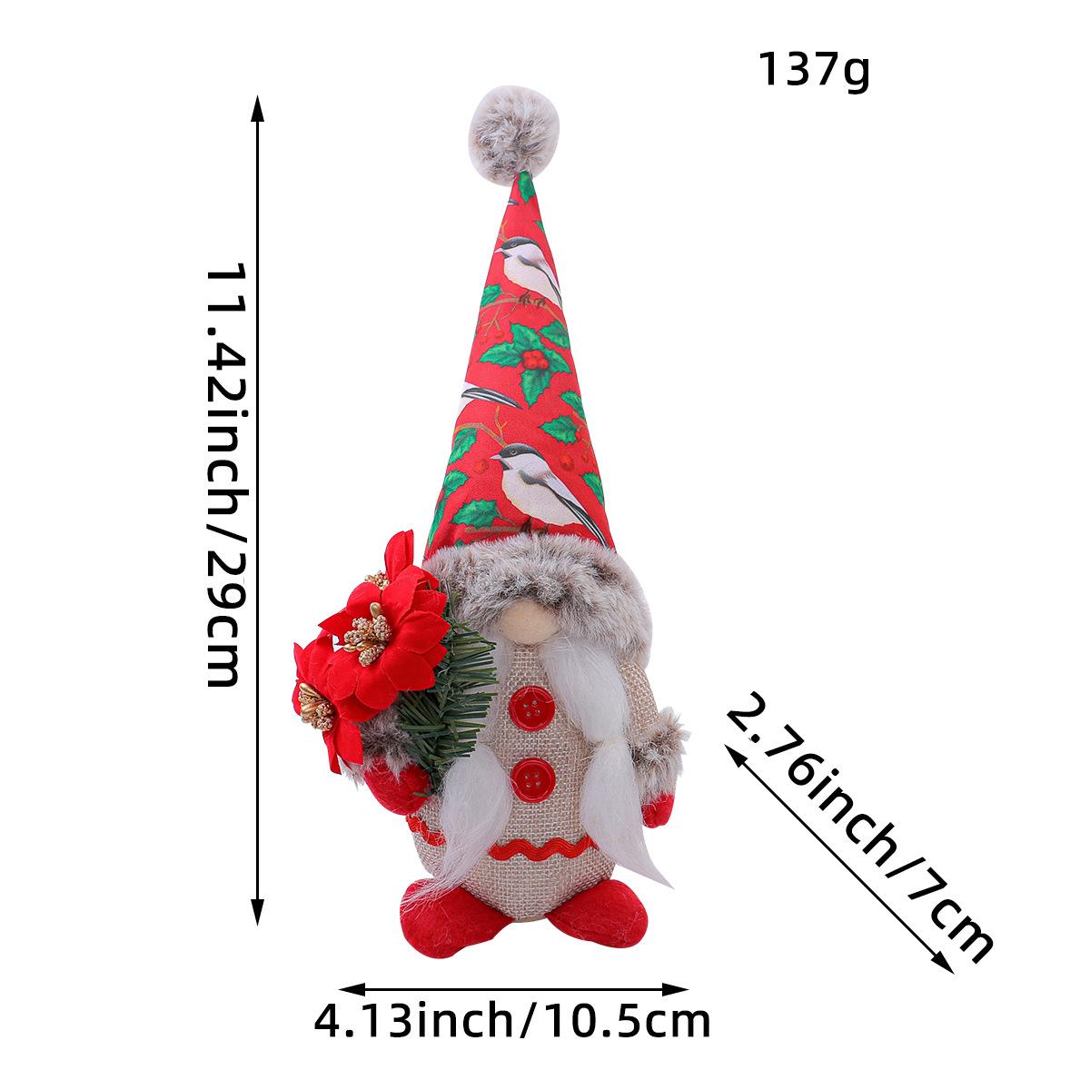 

Праздничное украшение Стоящая поза Безликая кукла Милая кукла-малышка в шляпе с принтом Кукла Кукла Реквизит для украшения окна B2-11 Women s