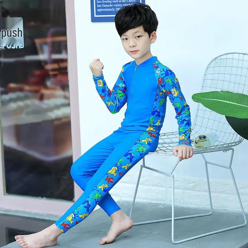 

SBART Kids Long-Sleeve One-Piece Swimsuit L