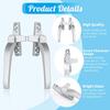 Smooth Window Handle Locking Mechanism Handle Universal Window Pull Handle Versatile Usage Suitable for Most Windows
