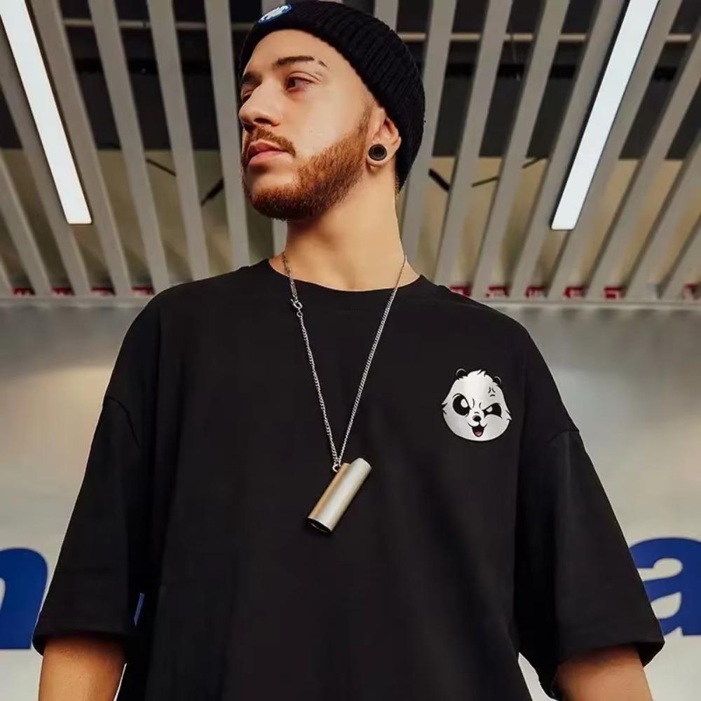 Summer New Casual Loose T-shirt Short Sleeved Men's Fashion Loose Printing Large 8XL Hip Hop Couple Wear Half Sleeve Cotton Top