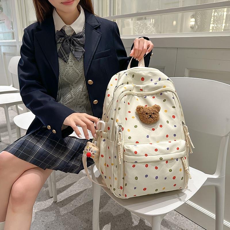 Printed School Bag Women's College Style Backpack Travel Backpack