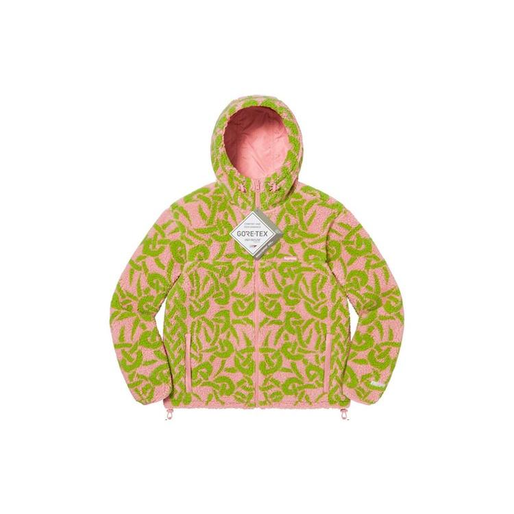 Supreme Celtic Knot Reversible Windstopper Fleece Hooded Jacket 'White Black' Men's SUP-FW21-234