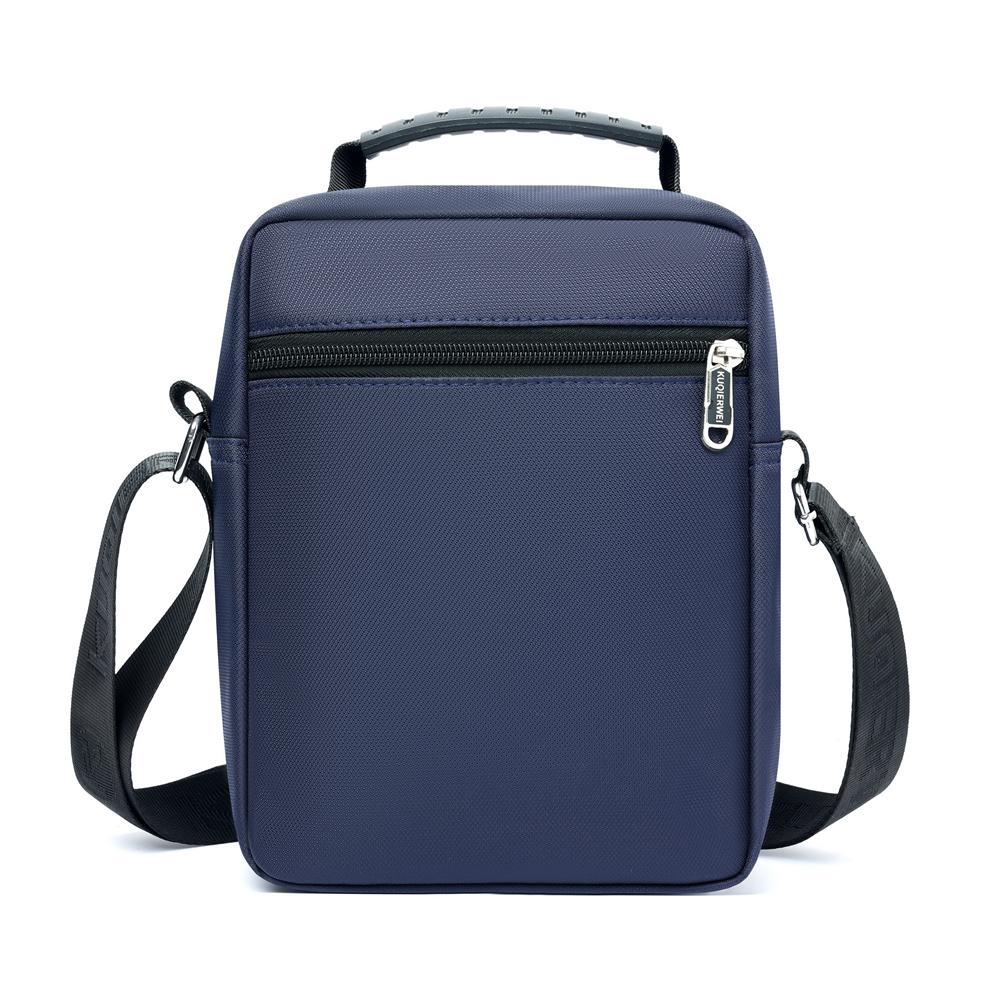 Waterproof Nylon Crossbody Bag for Men Casual Shoulder Messenger Bag with Handle and Zip