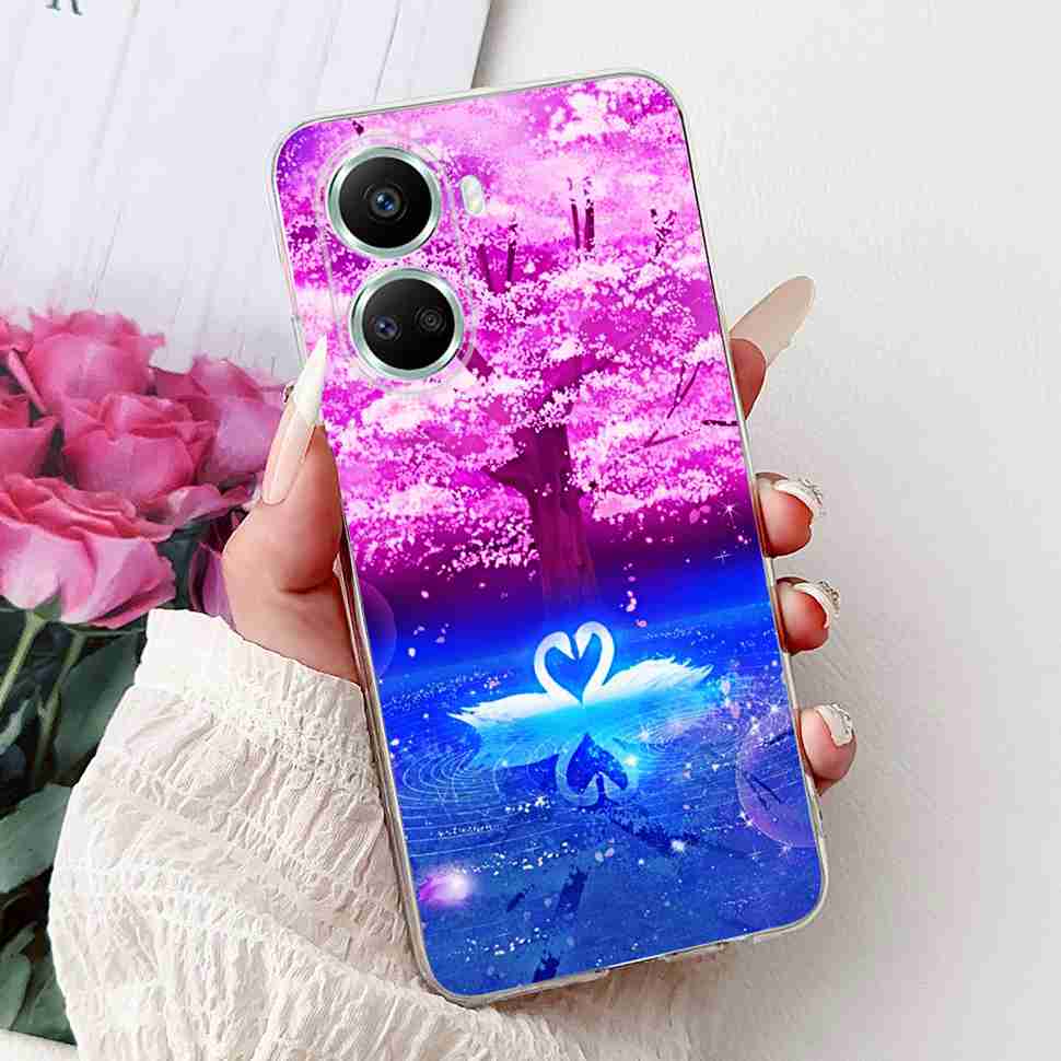 For Huawei nova 10 SE 4G Case BNE-LX1 Luxury Flower Soft Silicone TPU Cover For Huawei Nova 10SE 6.67" Butterfly Phone Casing