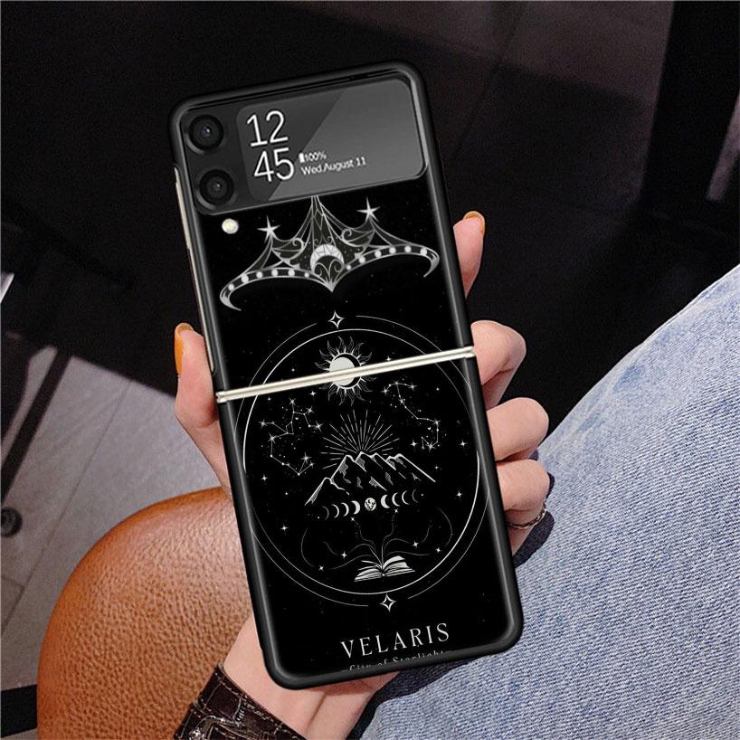 A Court of Mist Fury Sarah J Maas Phone Case For Samsung Z Flip 7 6 5 4 3 Galaxy ZFlip7 ZFlip6 ZFlip5 ZFlip4 ZFlip3 5G Print Cov