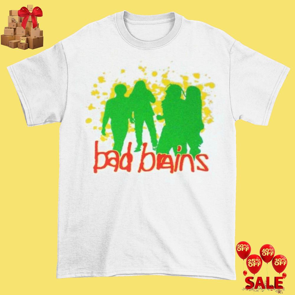 

Vintage Bad Brains 90s Green Unisex ALl size Gift fans White shirt S019 Unisex T-Shirt XXXXL
