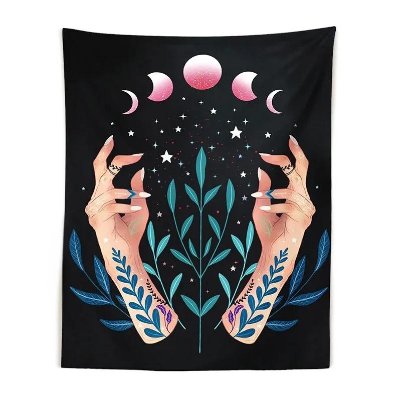 Богемская ведьма магия подвесная ткань украшение на стену дома гобелен офис гостиная — фото 8