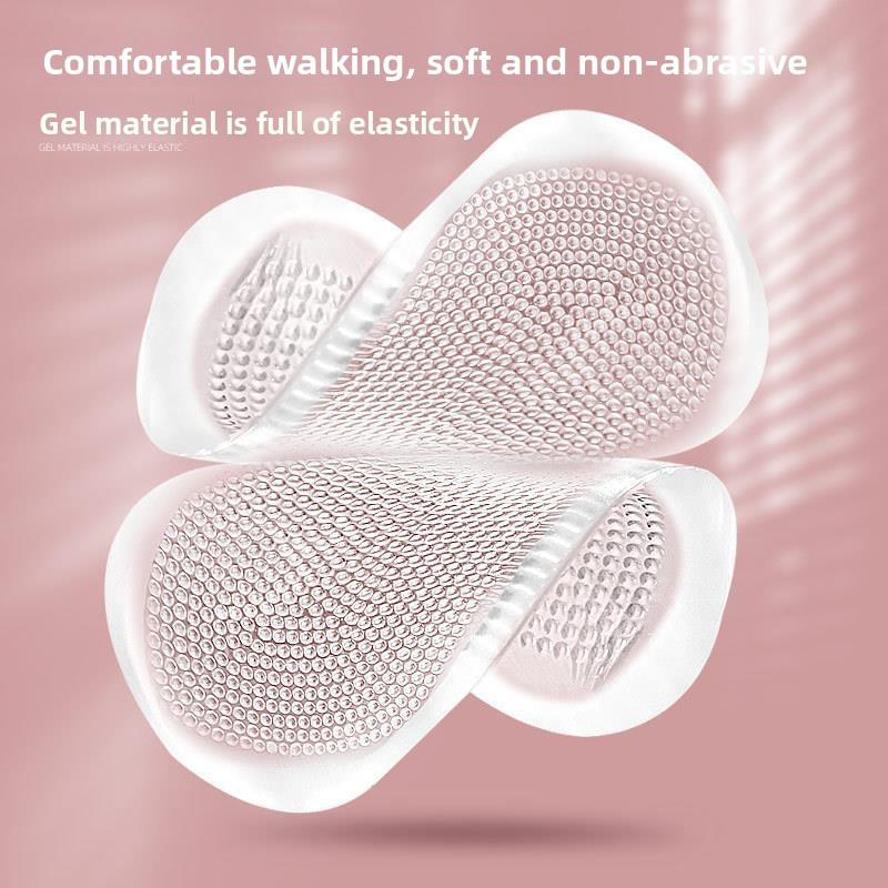 GEL Forefoot Pad High Heels Anti-pain and Non-slip Half Size Pad Soft Particle Massage Shock Absorption Half Size Forefoot Sticker