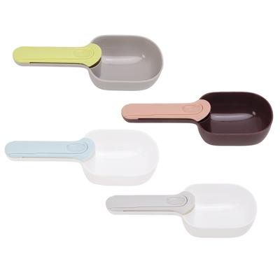 Hundefutter-Schaufel Ergonomisches Design Multifunktions-Clip-Design Haustierfutter-Fütterungslöffel Langer Griff für Hunde